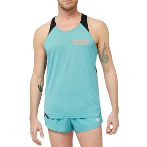 Koszulka New Balance MT31240FAD - niebieska