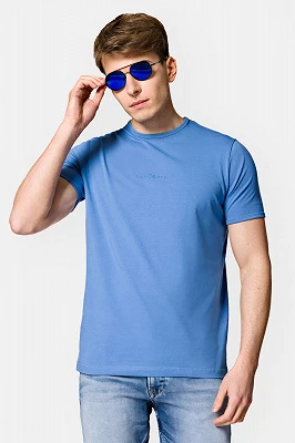 Koszulka Niebieska z Bawełną Steph Lancerto