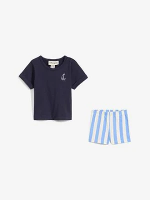 Koszulka niemowlęca +  krótkie spodnie (2 części) z czystej bawełny bonprix