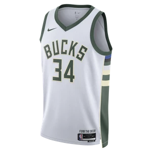 Koszulka męska Nike Dri-FIT NBA Swingman Milwaukee Bucks Association Edition 2022/23 - Biel