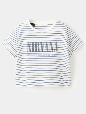 Koszulka Nirvana złamana biel - Dzieci - lata - MANGO KIDS