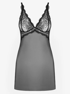 Koszulka nocna koronkowa z tiulem i cyrkonią – Elvire POUPEE