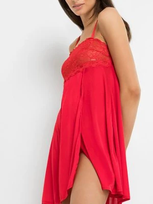 Koszulka nocna z efektem połysku bonprix