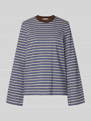 Koszulka o kroju oversized z czystej bawełny model 'LISA' Only Królewski niebieski