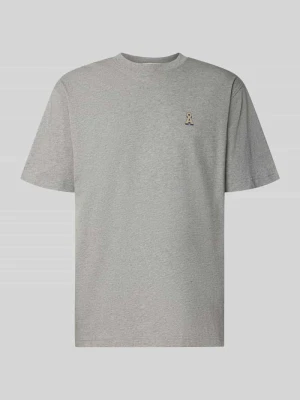 Koszulka o kroju relaxed fit oversized z czystej bawełny model 'ICONIC Å MAARKOS' ARMEDANGELS Jasnoszary melanż