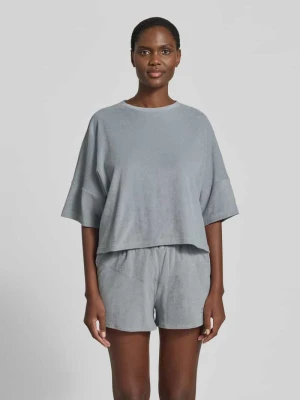 Koszulka o kroju relaxed fit z efektem bouclé drykorn
