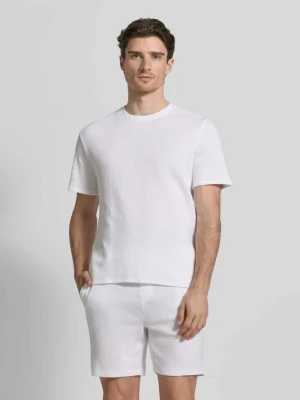 Koszulka od piżamy z bawełnianej mieszanki, krój regular fit, model 'WAFFLE' Boss