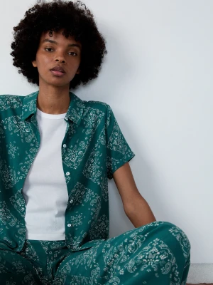 Koszulka od piżamy z krótkim rękawem we wzory Etam