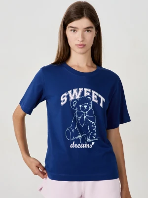 Koszulka od piżamy z nadrukiem Etam