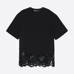 Koszulka oversize koronki czarna BIMBA Y LOLA