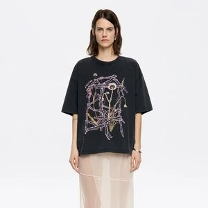 Koszulka oversize logo czarna BIMBA Y LOLA