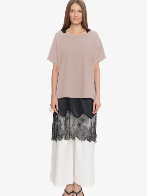 Koszulka oversize NANETTE : Rozmiar - L 5905068256183 by Insomnia