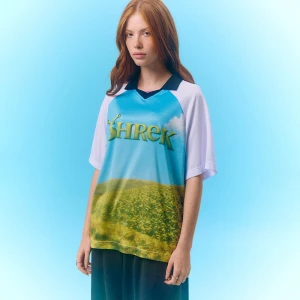 Koszulka oversize z nadrukiem Shrek x Włodi4444 House