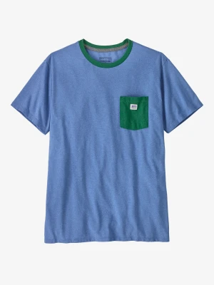 Koszulka Patagonia Shop Sticker Pocket Responsibili-Tee - abundant blue