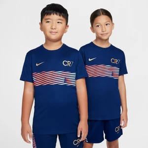 Koszulka piłkarska dla dużych dzieci Dri-FIT CR7 Academy - Niebieski Nike