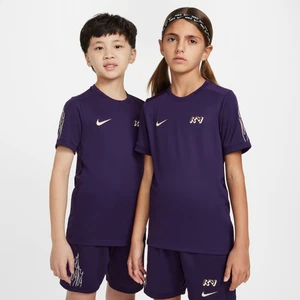 Koszulka piłkarska dla dużych dzieci Dri-FIT Kylian Mbappé Academy - Fiolet Nike