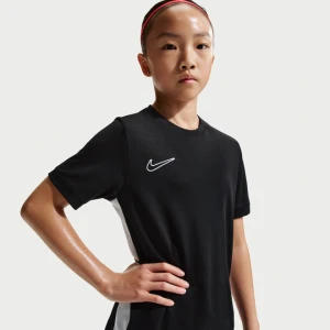 Koszulka piłkarska dla dużych dzieci (dziewcząt) Dri-FIT Nike Academy - Czerń