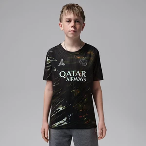 Koszulka piłkarska dla dużych dzieci Jordan Dri-FIT ADV Authentic Paris Saint-Germain Match Night Edition 2026 - Czerń