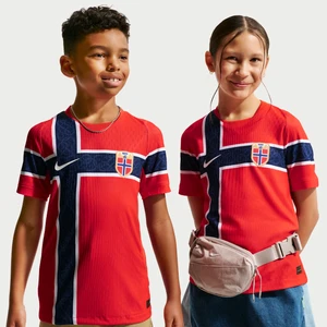 Koszulka piłkarska dla dużych dzieci Nike Aero-FIT Authentic Norwegia Match 2026 (wersja domowa) - Czerwony