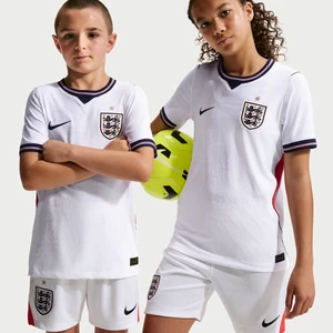 Zdjęcie produktu Koszulka piłkarska dla dużych dzieci Nike Aero-FIT reprezentacja Anglii Match 2026 (wersja domowa) - Biel