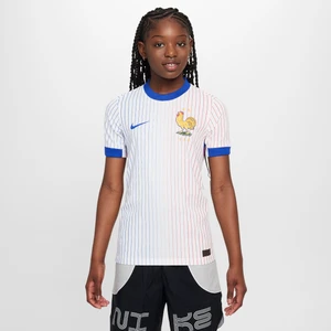 Koszulka piłkarska dla dużych dzieci Nike Dri-FIT ADV Authentic FFF (drużyna męska) Match 2024/25 (wersja wyjazdowa) - Biel