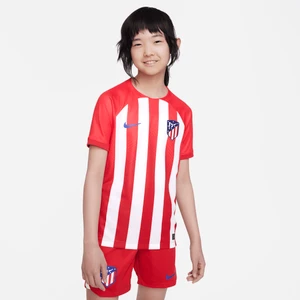 Koszulka piłkarska dla dużych dzieci Nike Dri-FIT Atlético Madryt Stadium 2023/24 (wersja domowa) - Czerwony