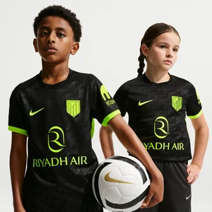 Koszulka piłkarska dla dużych dzieci Nike Dri-FIT Atlético Madryt Stadium 2026 / 27 (wersja wyjazdowa) – replika - Czerń