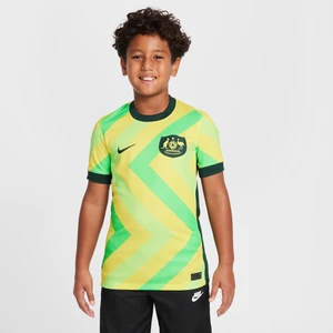 Koszulka piłkarska dla dużych dzieci Nike Dri-FIT Australia Stadium 2025/26 (wersja domowa) – replika - Żółty