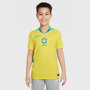 Zdjęcie produktu Koszulka piłkarska dla dużych dzieci Nike Dri-FIT Brazylia Stadium 2025 (drużyna kobiet) (wersja domowa) – replika - Żółty