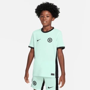 Koszulka piłkarska dla dużych dzieci Nike Dri-FIT Chelsea F.C. Stadium 2023/24 (wersja trzecia) - Zieleń