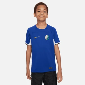 Koszulka piłkarska dla dużych dzieci Nike Dri-FIT Chelsea FC Stadium 2023/24 (wersja domowa) - Niebieski