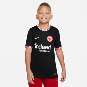 Koszulka piłkarska dla dużych dzieci Nike Dri-FIT Eintracht Frankfurt Stadium 2023/24 (wersja wyjazdowa) - Czerń