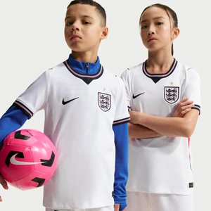 Koszulka piłkarska dla dużych dzieci Nike Dri-FIT reprezentacja Anglii Stadium 2026 (wersja domowa) - Biel