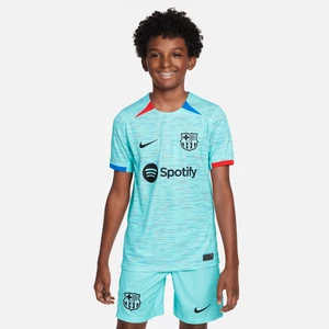 Koszulka piłkarska dla dużych dzieci Nike Dri-FIT FC Barcelona Stadium 2023/24 (wersja trzecia) - Niebieski
