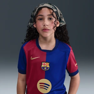 Koszulka piłkarska dla dużych dzieci Nike Dri-FIT FC Barcelona Stadium 2024/25 (wersja domowa) – replika - Niebieski