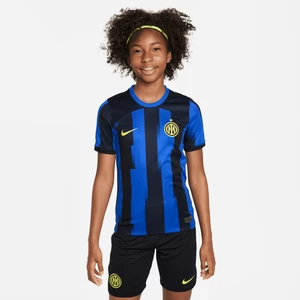 Koszulka piłkarska dla dużych dzieci Nike Dri-FIT FC Inter Mediolan 2023/24 (wersja domowa) - Niebieski