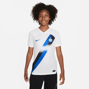 Koszulka piłkarska dla dużych dzieci Nike Dri-FIT FC Inter Mediolan 2023/24 (wersja wyjazdowa) - Biel
