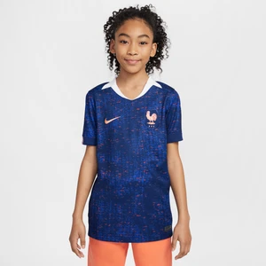 Zdjęcie produktu Koszulka piłkarska dla dużych dzieci Nike Dri-FIT FFF Stadium 2025 (drużyna kobiet) (wersja domowa) – replika - Niebieski