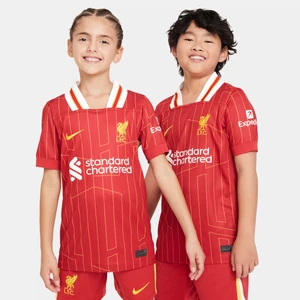 Koszulka piłkarska dla dużych dzieci Nike Dri-FIT Liverpool F.C. Stadium 2024/25 (wersja domowa) – replika - Czerwony