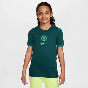 Koszulka piłkarska dla dużych dzieci Nike Dri-FIT Nigeria Stadium 2025 (drużyna kobiet) (wersja domowa) – replika - Niebieski