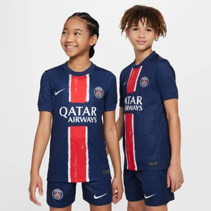 Koszulka piłkarska dla dużych dzieci Nike Dri-FIT Paris Saint-Germain Stadium 2024/25 (wersja domowa) – replika - Niebieski