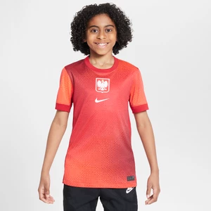 Koszulka piłkarska dla dużych dzieci Nike Dri-FIT Polska Stadium 2024/25 (wersja wyjazdowa) (replika) - Czerwony