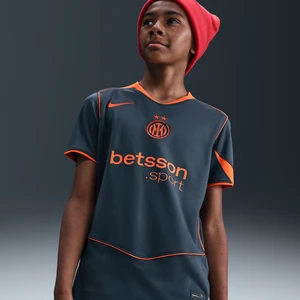 Koszulka piłkarska dla dużych dzieci Nike Dri-FIT Total 90 Inter Mediolan 2025/26 Stadium (wersja trzecia) – replika - Niebieski