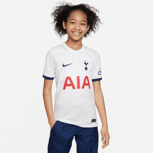 Koszulka piłkarska dla dużych dzieci Nike Dri-FIT Tottenham Hotspur Stadium 2023/24 (wersja domowa) - Biel