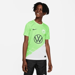 Koszulka piłkarska dla starszych dzieci Nike Dri-FIT VfL Wolfsburg Stadium 2023/24 (wersja domowa) - Zieleń