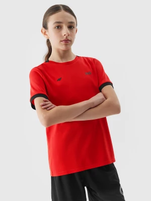 Koszulka piłkarska dziecięca 4F x Robert Lewandowski - czerwona