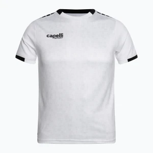 Koszulka piłkarska dziecięca Capelli Cs III Block Youth white/black Capelli Sport
