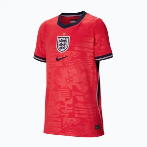Koszulka piłkarska dziecięca Nike Anglia 2026 Stadium Away speed red/obsidian/white/obsidian