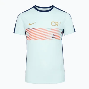 Koszulka piłkarska dziecięca Nike CR7 Academy Dri-FIT barely green/ blue void/ metallic gold