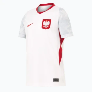 Koszulka reprezentacji Polski dziecięca domowa Nike Dri-Fit 2026 white/field silver